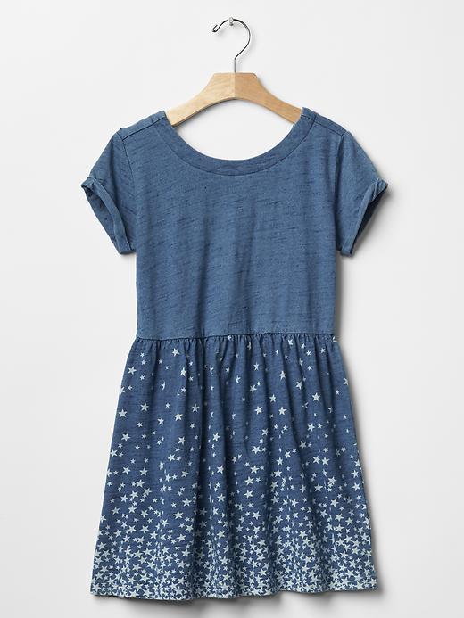 1 of 8 showing, with the color indigo of product Starry border dress