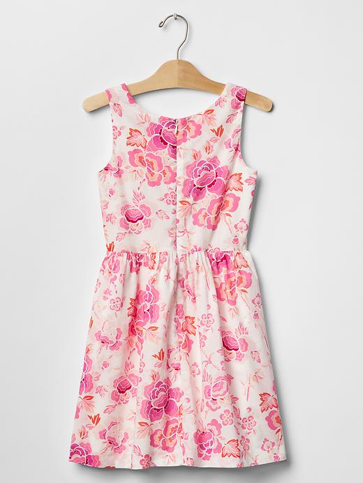 2 of 8 showing, with the color new off white of product Floral fit & flare dress