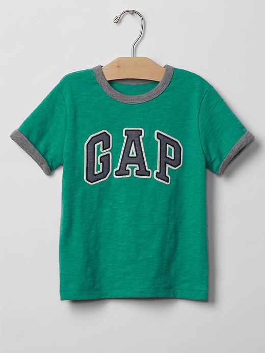 1 of 8 showing, with the color SOUTHERN TURQUOISE of product Logo crew tee