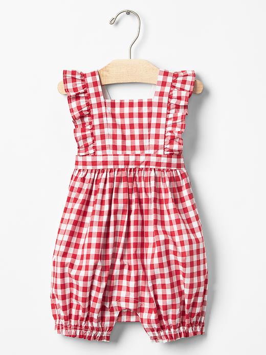 Image number 1 showing, Gingham flutter shortie one-piece