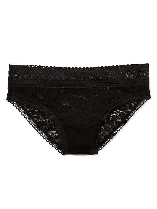 1 of 8 showing, with the color true black of product Supersoft lace bikini