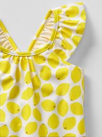 View large product image 3 of 3. Lemon flutter swim one-piece