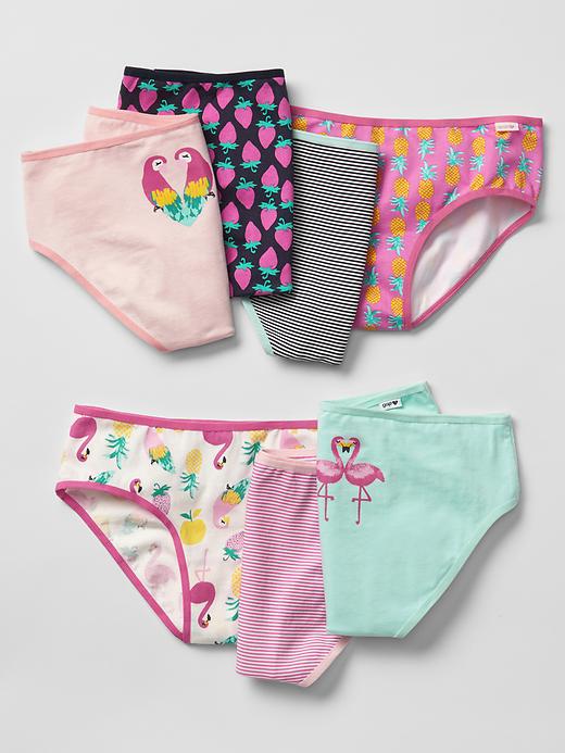 1 of 8 showing, with the color multi of product Tropical birds bikini briefs (7-pack)