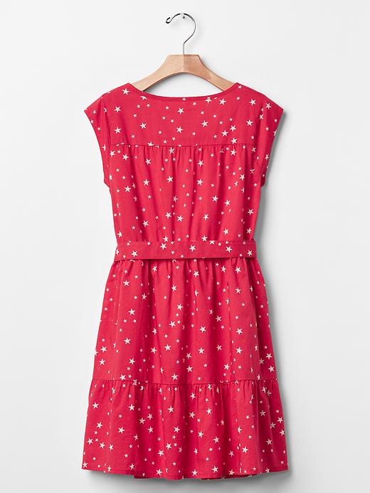 2 of 8 showing, with the color red of product Starry tier dress