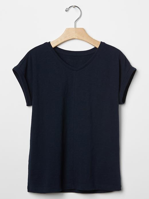 1 of 8 showing, with the color blue galaxy of product Seam v-neck tee