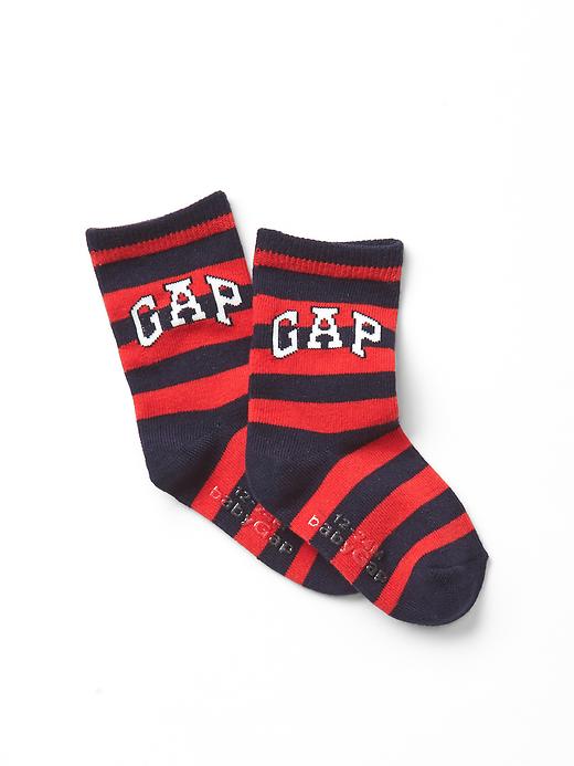 1 of 8 showing, with the color elysian blue of product Americana socks
