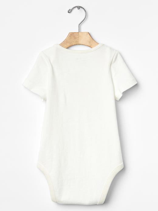 2 of 8 showing, with the color new off white of product Dad love bodysuit
