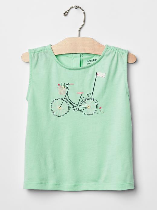 1 of 8 showing, with the color rainshower of product Embellished graphic tee