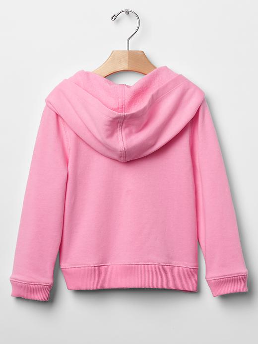 2 of 8 showing, with the color neon impulsive pink of product Cozy logo zip hoodie