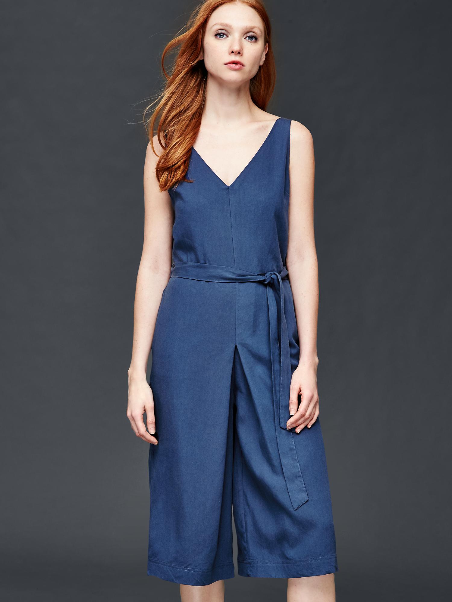 Gap TENCEL™ linen culotte jumpsuit