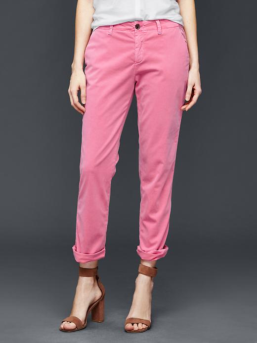 View large product image 1 of 1. Girlfriend Twill Stripe Chinos