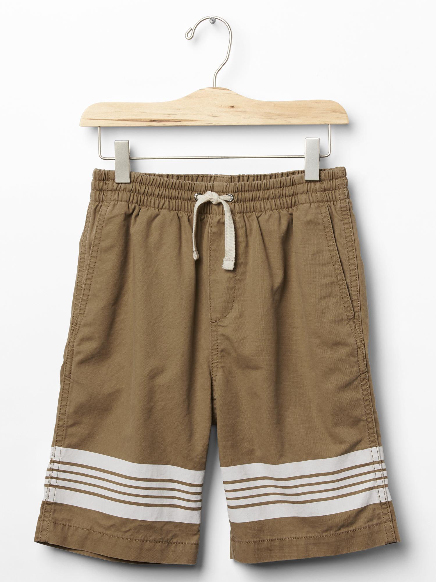 Stripe pullon shorts Gap