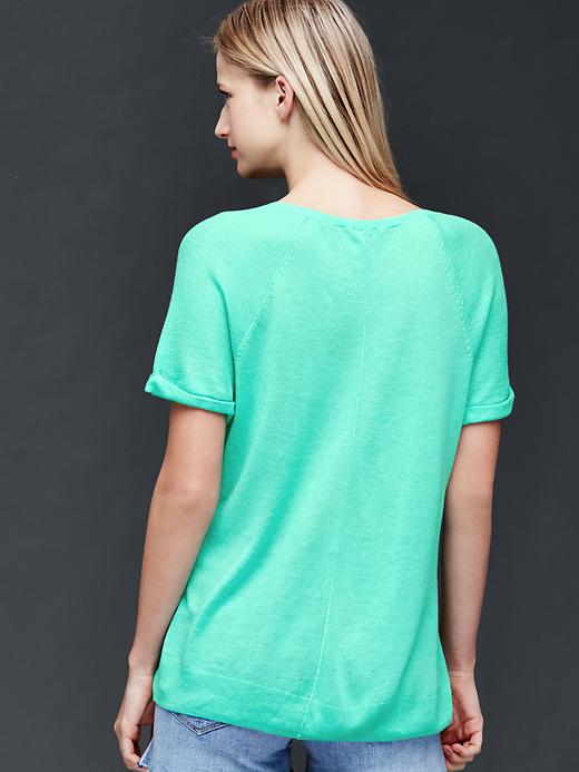 2 of 8 showing, with the color southern turquoise of product Raglan sweater