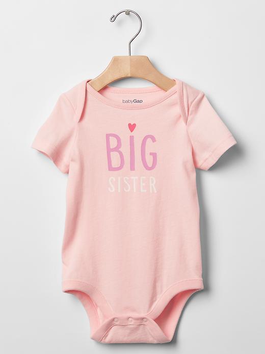 1 of 8 showing, with the color big sister of product Sister love bodysuit