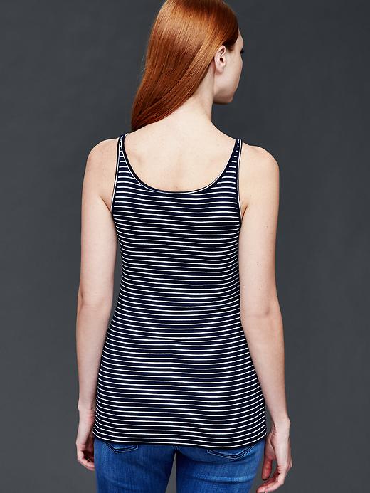 2 of 8 showing, with the color true indigo stripe of product Modern stripe cami