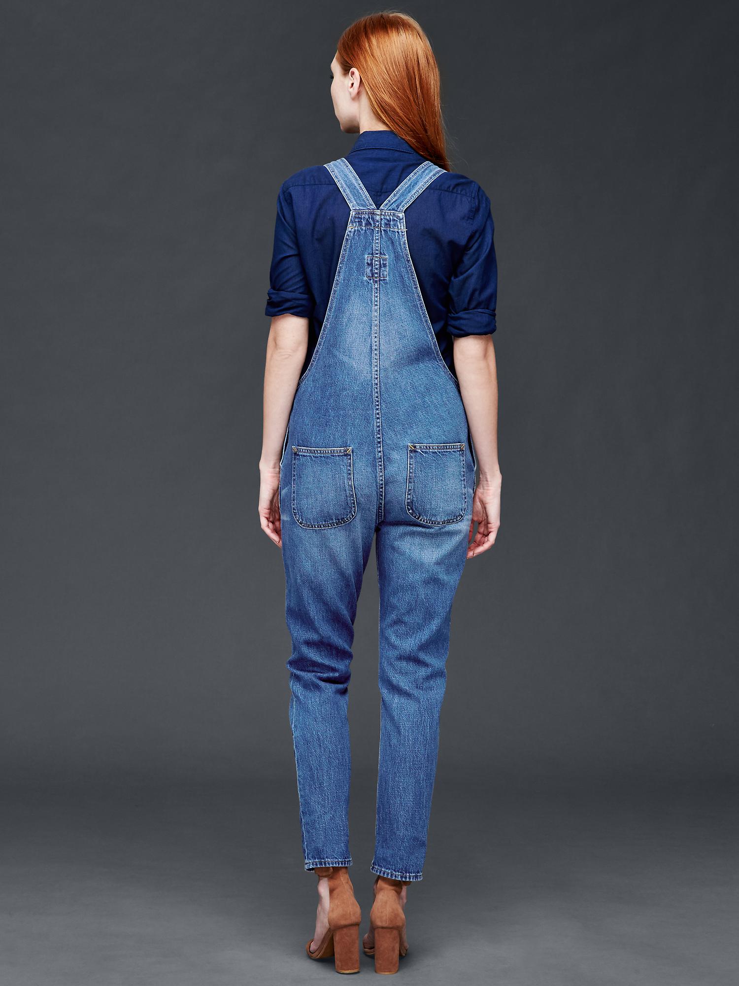 Женские комбинезоны Gap 1969 denim slouch ankle overalls — фото 2