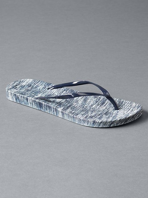 1 of 8 showing, with the color navy space dye of product Rubber flip flops