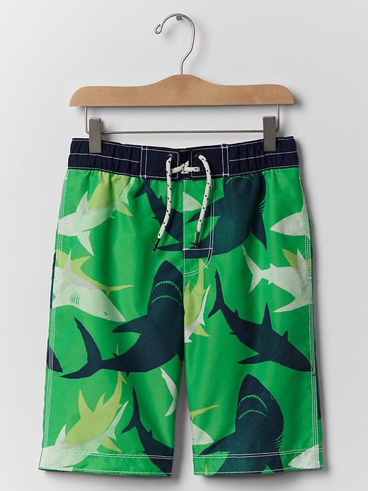 1 of 8 showing, with the color shark of product Printed board shorts