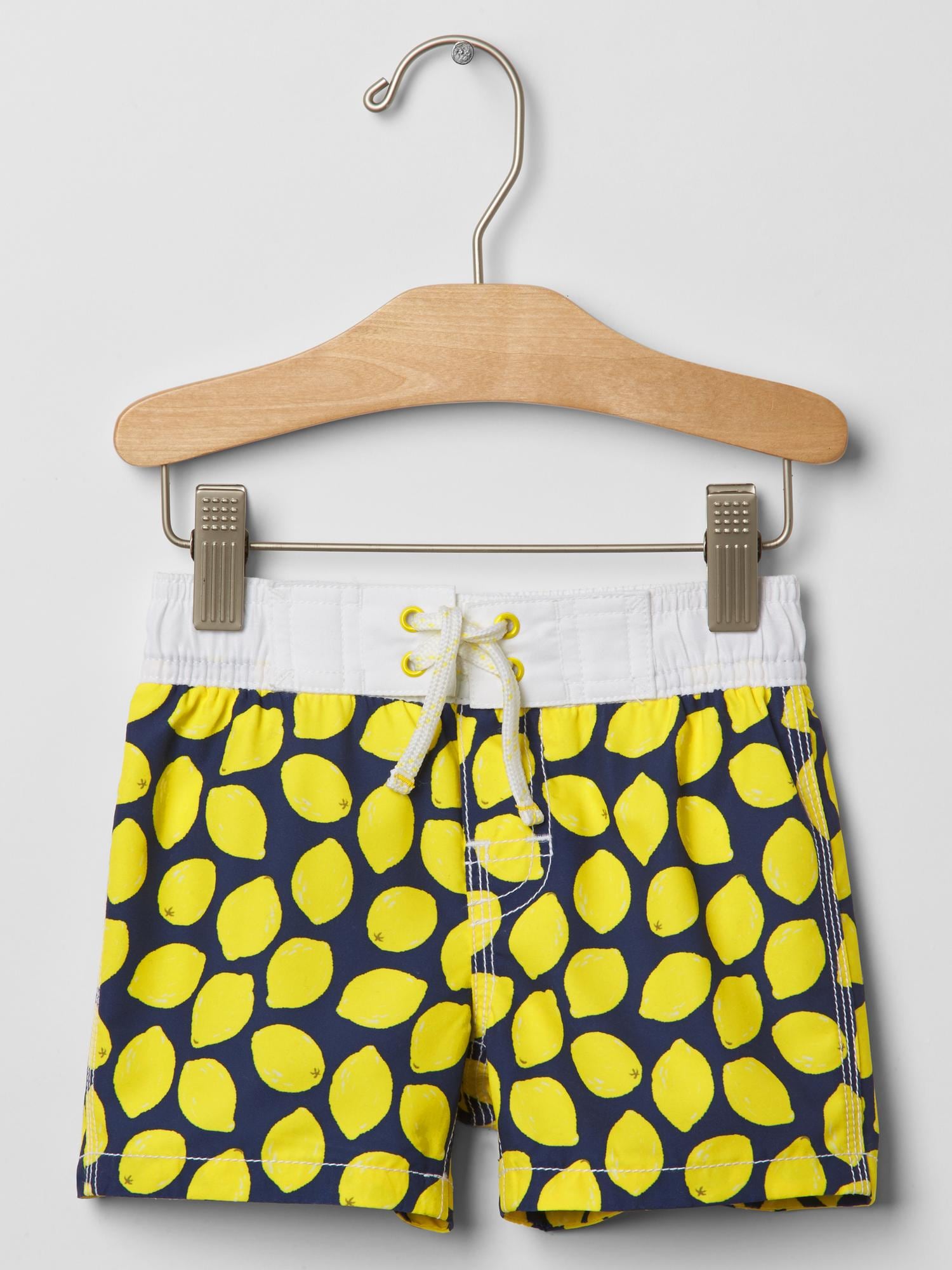 Lemon swim trunks Gap
