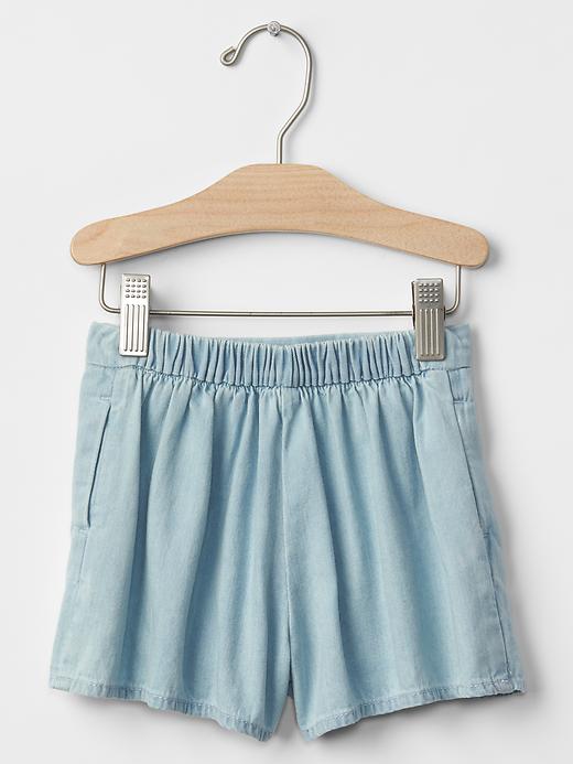 2 of 8 showing, with the color denim of product 1969 denim skort