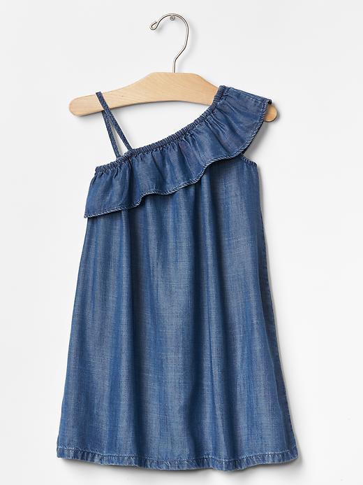 gap tencel denim dress Women's Denim Seamed Zip-Front Midi Dress by Gap Medium Wash Petite Size M