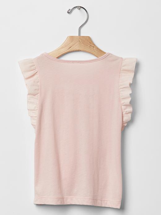 2 of 8 showing, with the color misty rose of product Ruffle flutter top