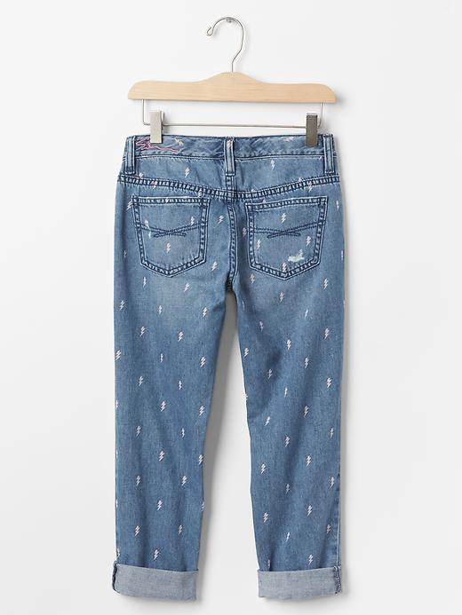 2 of 8 showing, with the color denim of product GapKids x ED bolt boy fit jeans