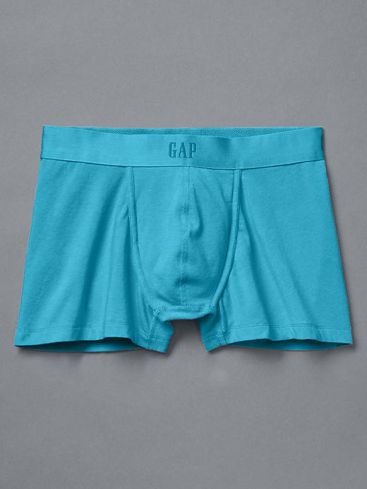 1 of 8 showing, with the color cyan blue of product 3" Boxer Briefs