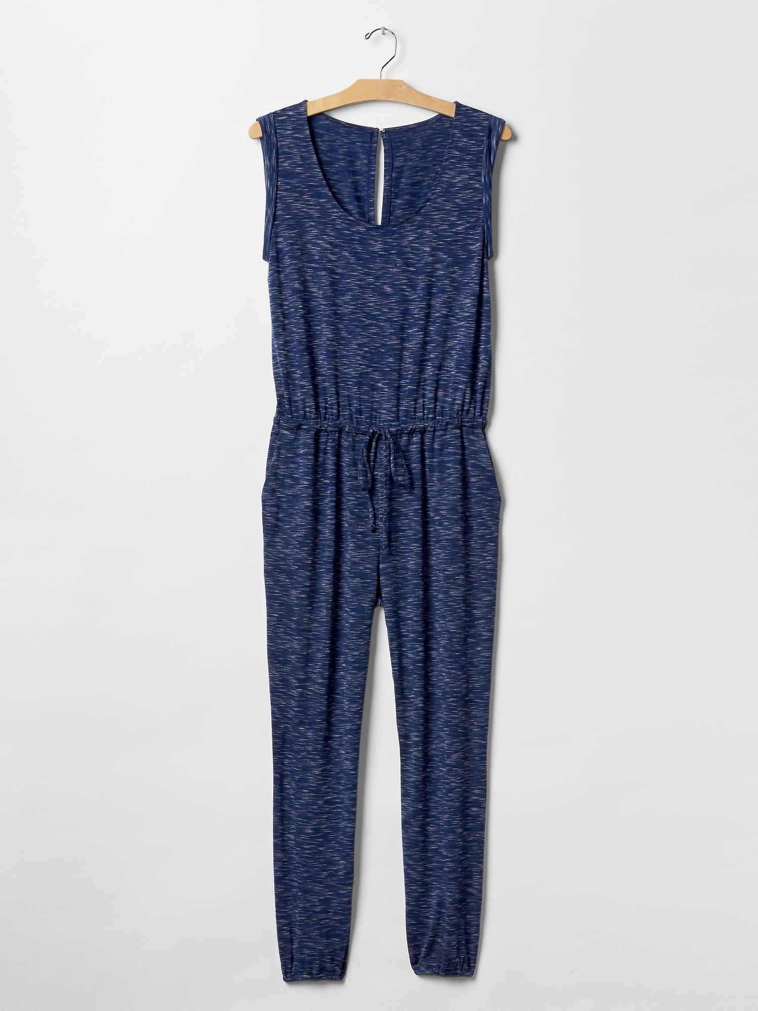 Gap Roll sleeve spacedye jumpsuit — фото 4