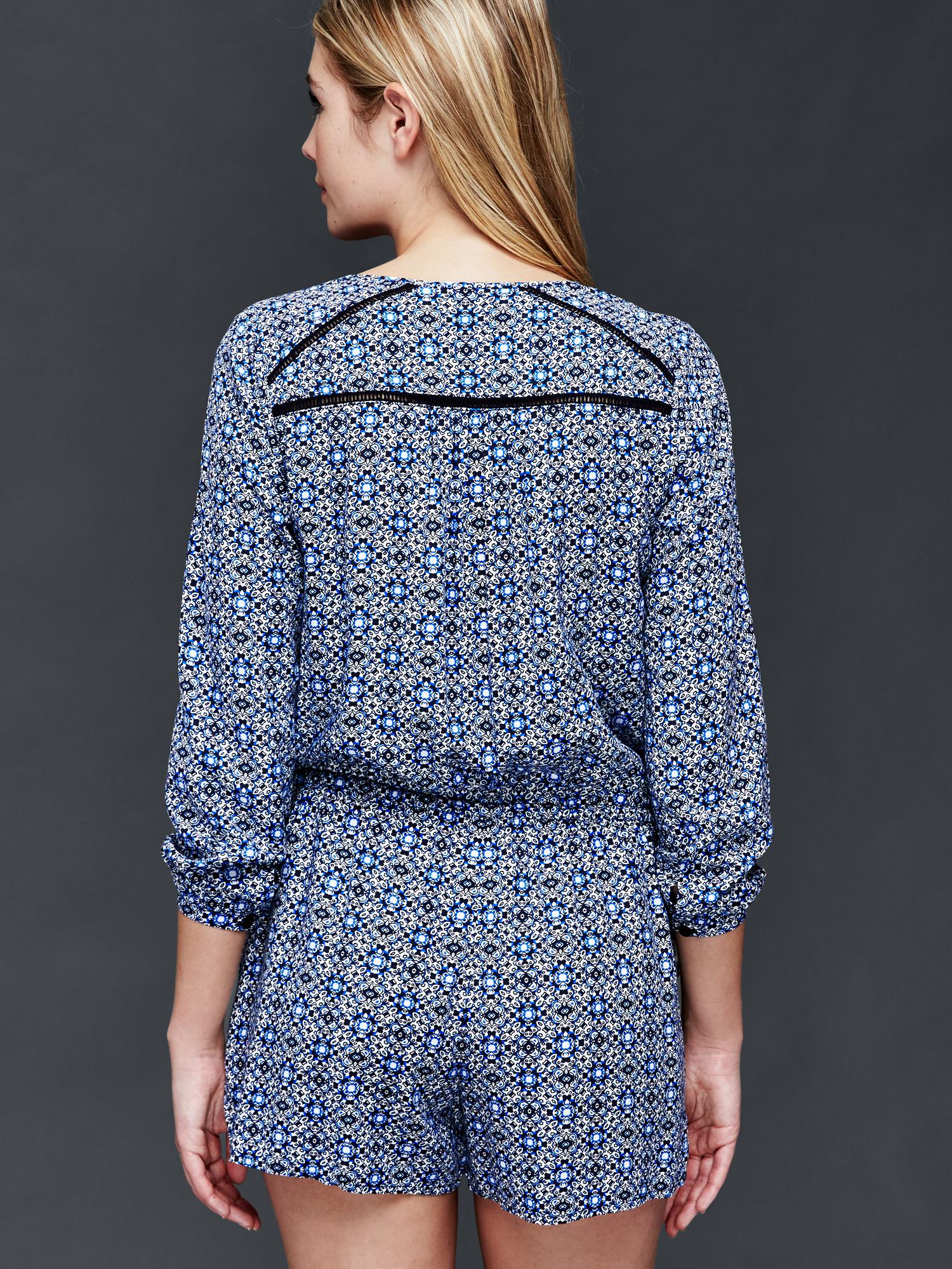 Gap Long sleeve print romper — фото 2