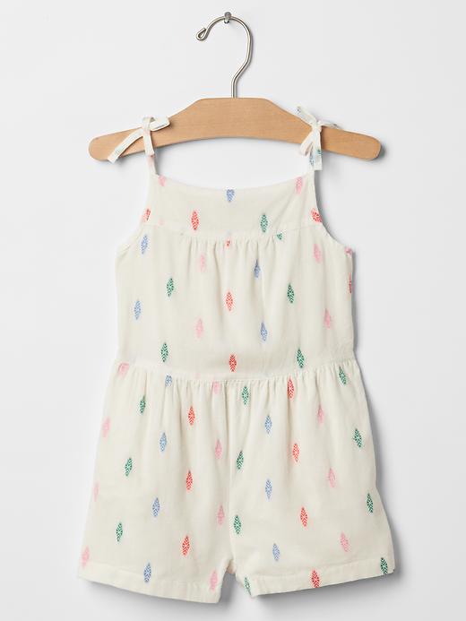 1 of 8 showing, with the color ivory frost of product Bright diamond bow romper