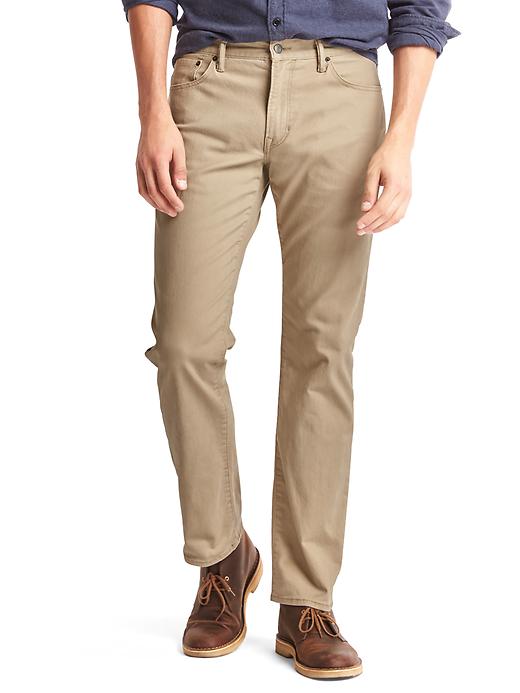 Broken twill straight fit jeans | Gap