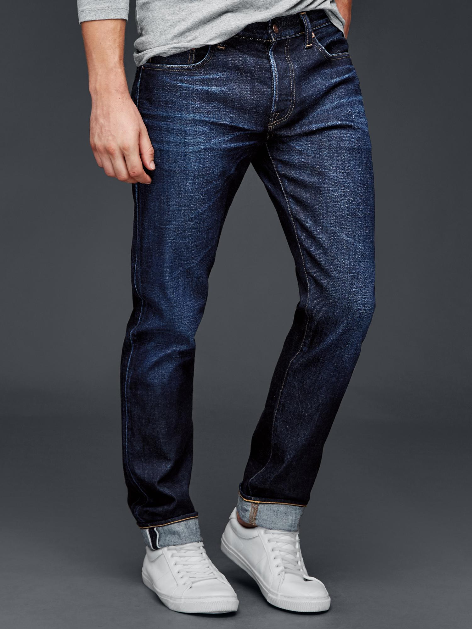 Selvedge skinny fit jeans Gap