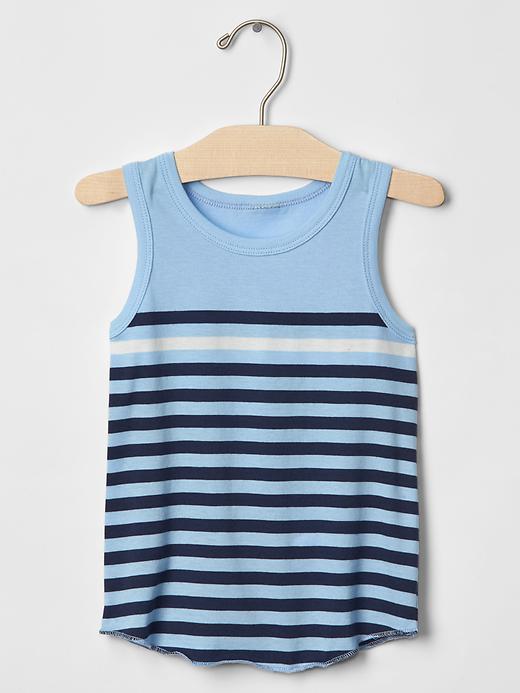 1 of 8 showing, with the color hampton blue of product Stripe tank