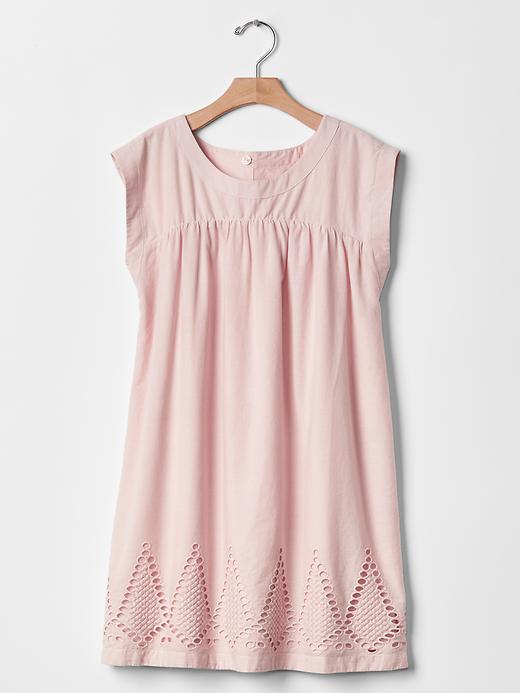 1 of 8 showing, with the color misty rose of product Diamond eyelet border dress