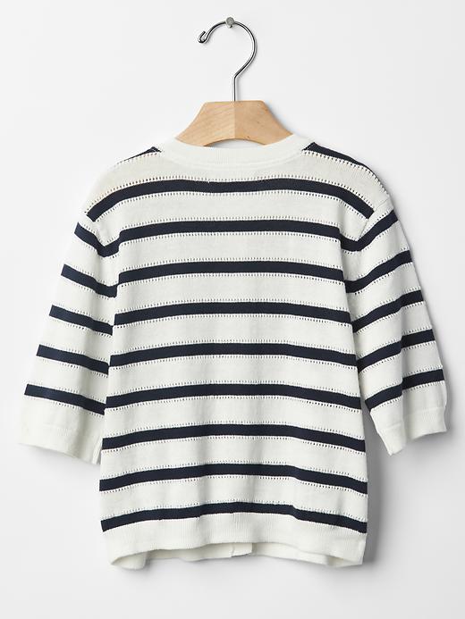 Half-sleeve stripe cardigan | Gap
