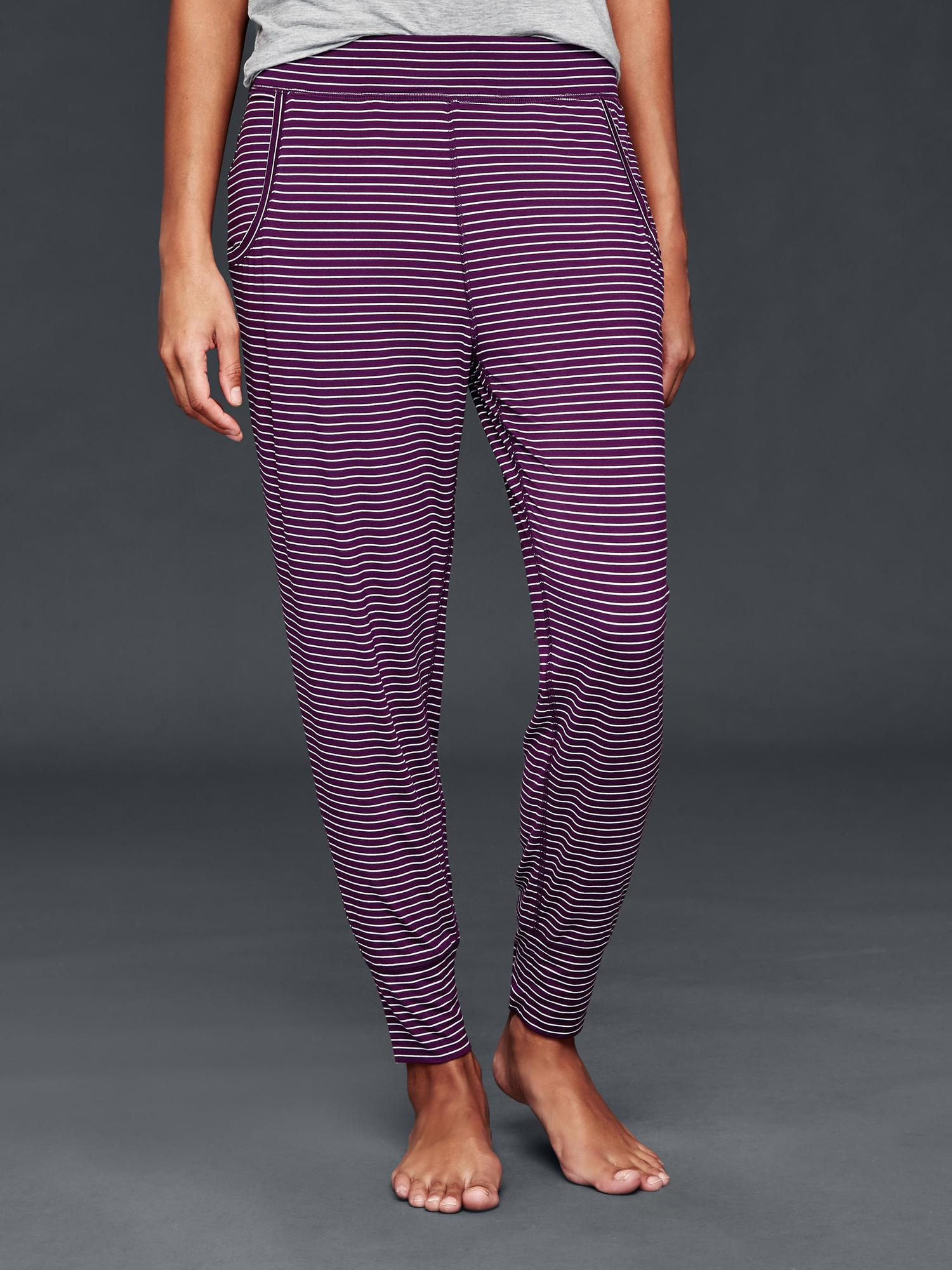 gap print joggers in modal
