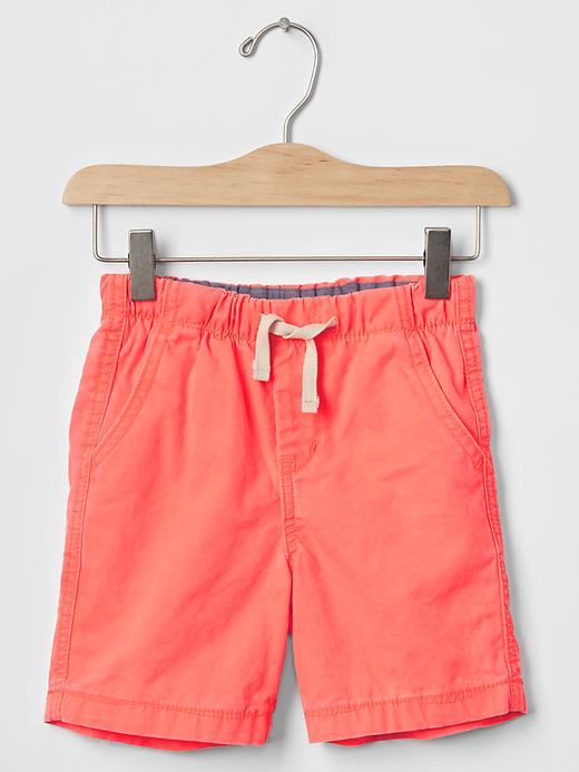 1 of 8 showing, with the color neon orange of product Pull-on shorts