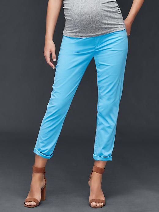 Image number 7 showing, Maternity Demi Panel Girlfriend Chinos