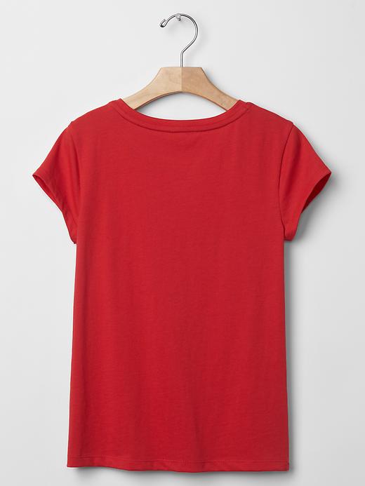2 of 8 showing, with the color red of product Sporty cool tee