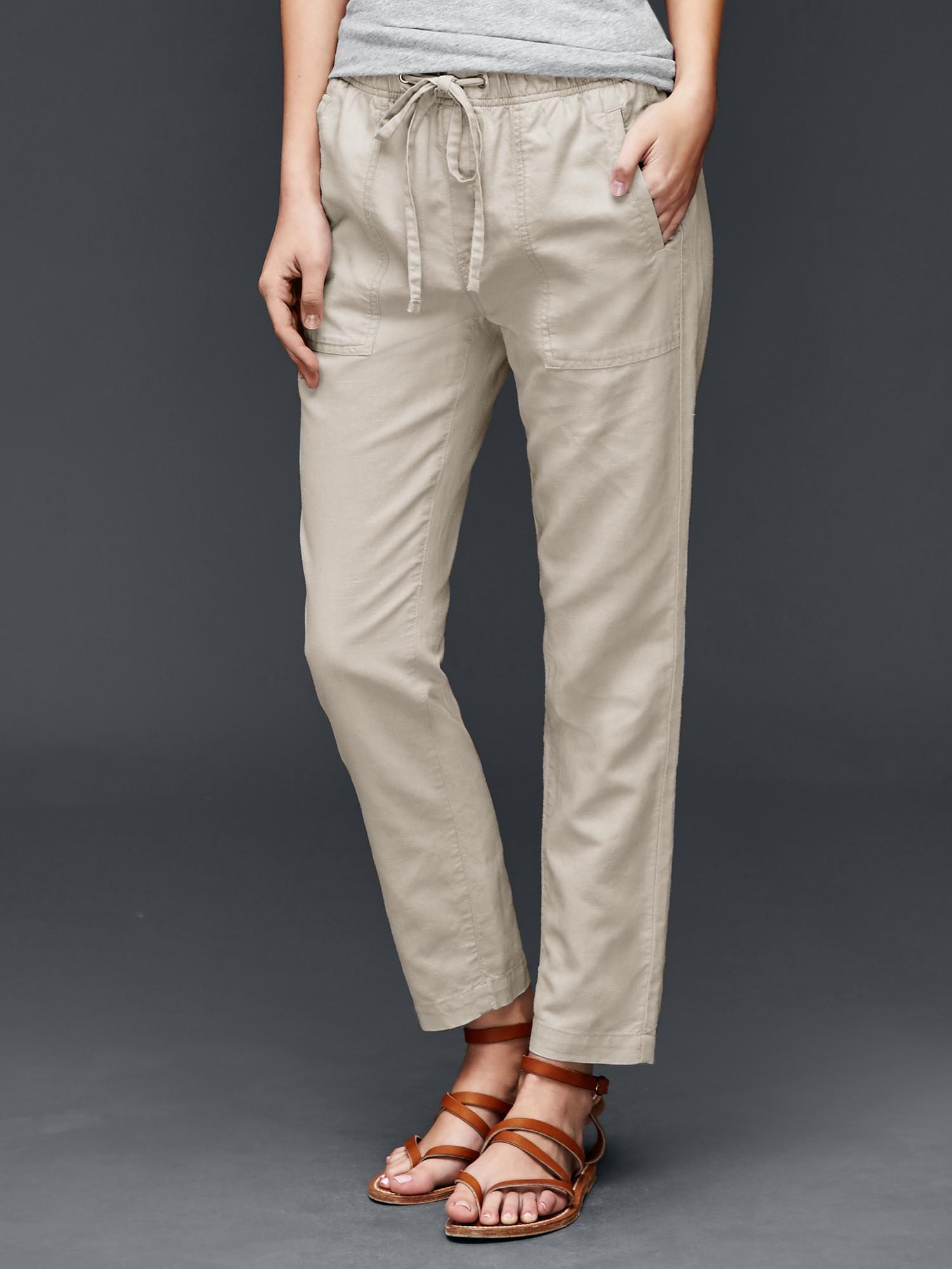 Gap linen deals jogger