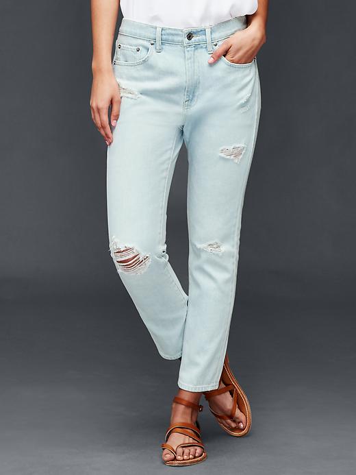 Image number 1 showing, ORIGINAL 1969 destructed boyfriend jeans