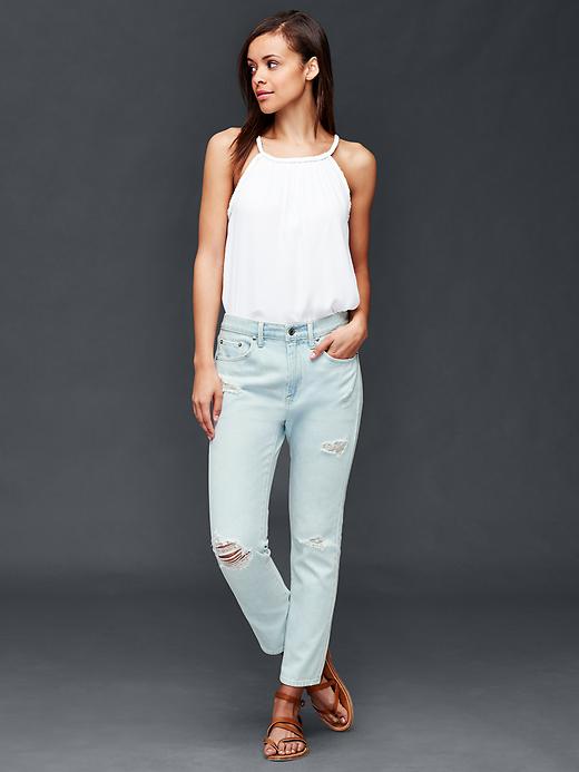 Image number 3 showing, ORIGINAL 1969 destructed boyfriend jeans