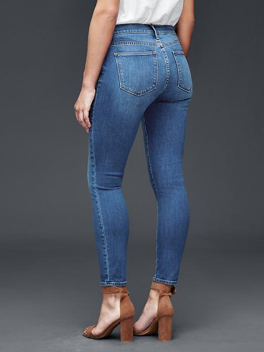 2 of 8 showing, with the color medium starlight indigo of product AUTHENTIC 1969 true skinny ankle jeans