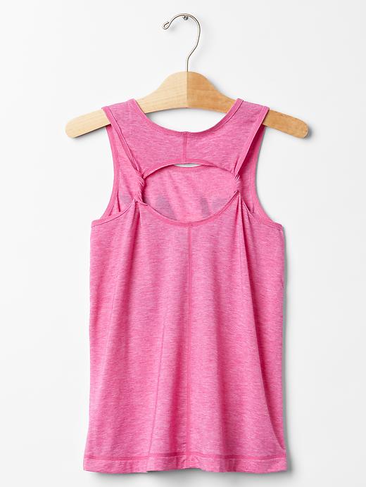 2 of 8 showing, with the color happy pink of product GapFit kids twist-back tank
