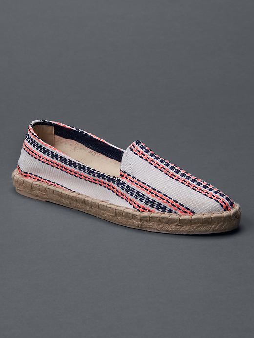 1 of 8 showing, with the color natural of product Fabric loafer espadrilles