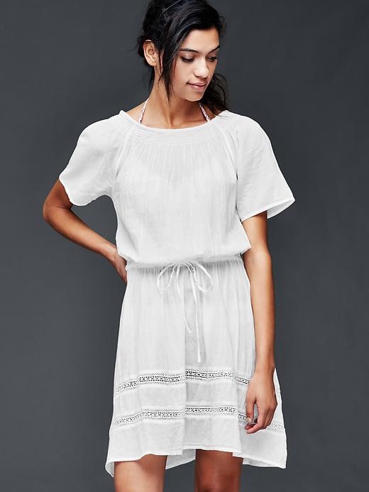 1 of 8 showing, with the color new off white of product Smock cover up