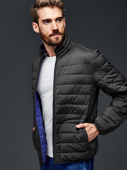 1 of 8 showing, with the color true black of product ColdControl Lite stretch puffer jacket