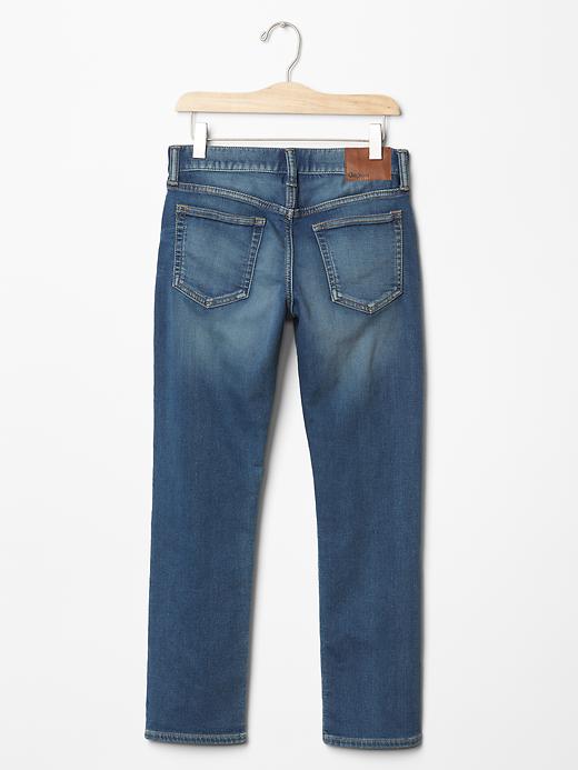 2 of 8 showing, with the color medium wash of product Kids Slim Jeans with Fantastiflex