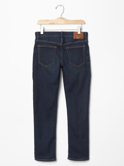 2 of 8 showing, with the color dark wash of product Kids Slim Jeans with Fantastiflex